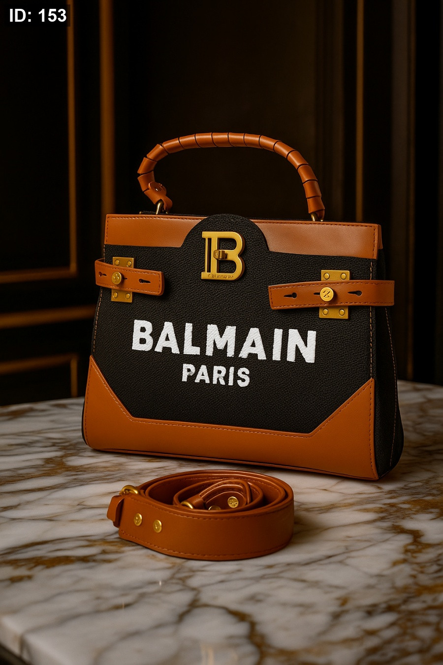 Black Cloth / Leather Camel