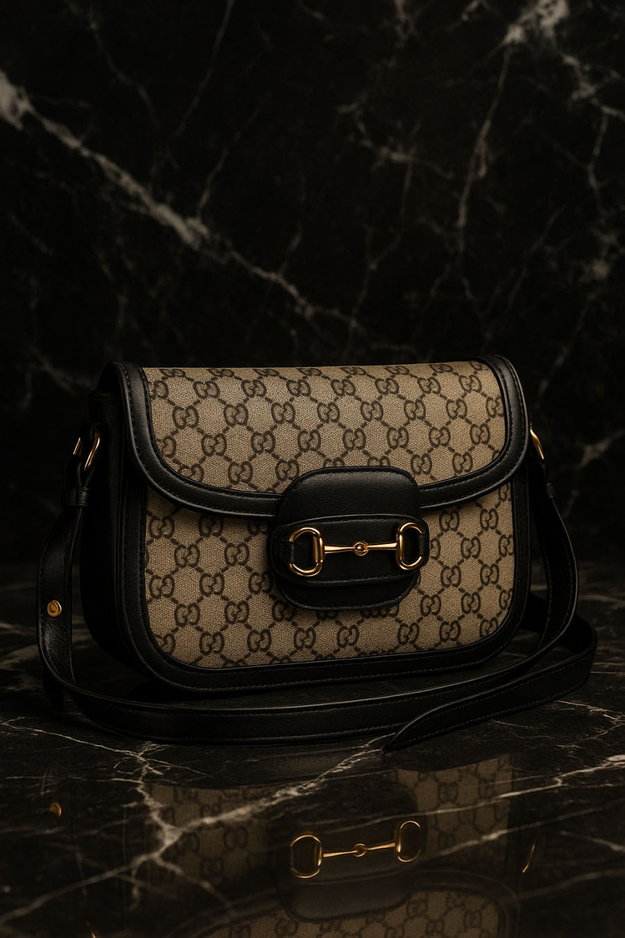 Beige and Black / Small Logo