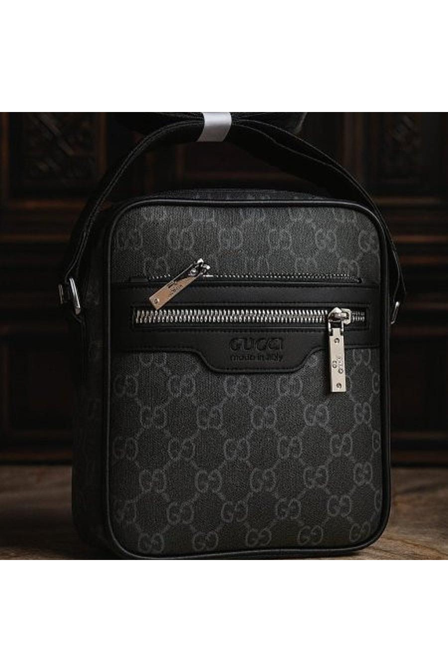 Black and white with front zipper