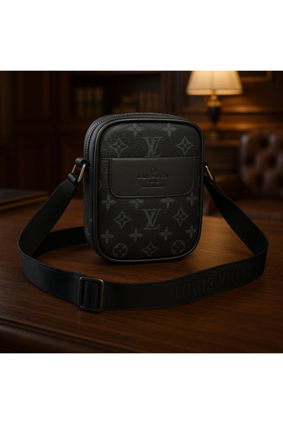 Black and white logo lv