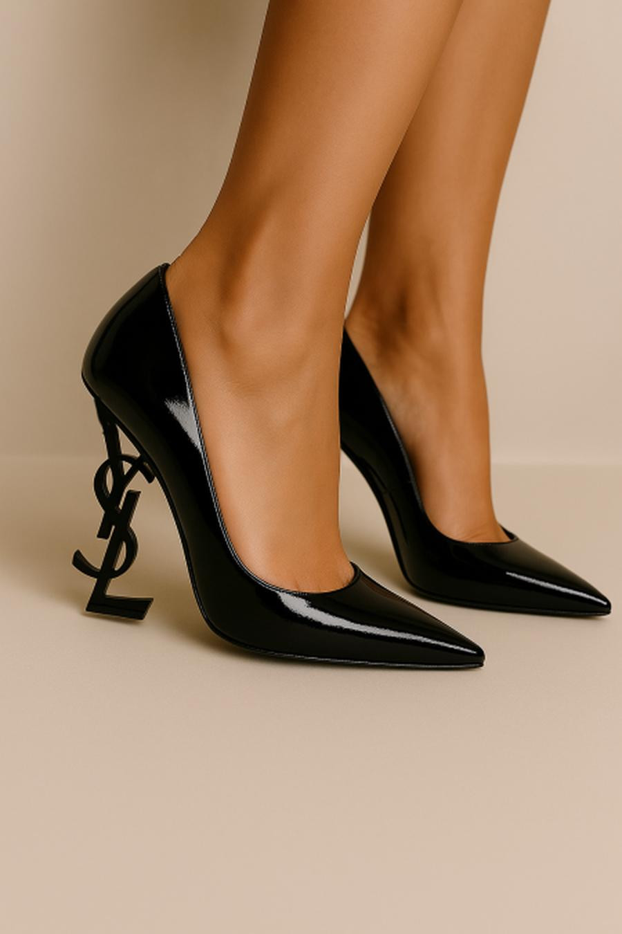 Black black heel