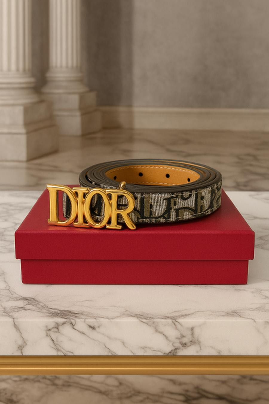 Residential striped gold logo