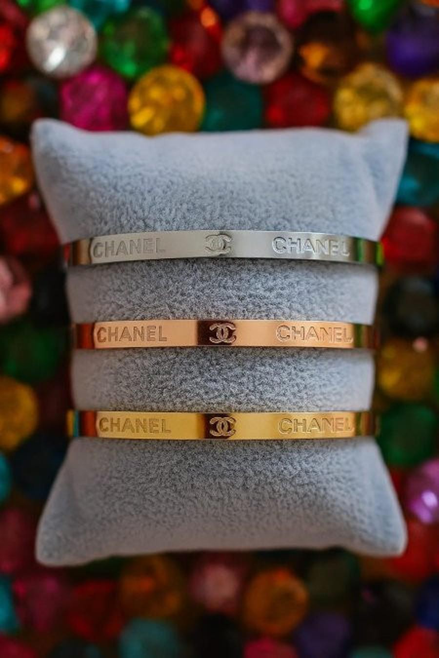 Italian Chanel bracelet set consisting of three pieces