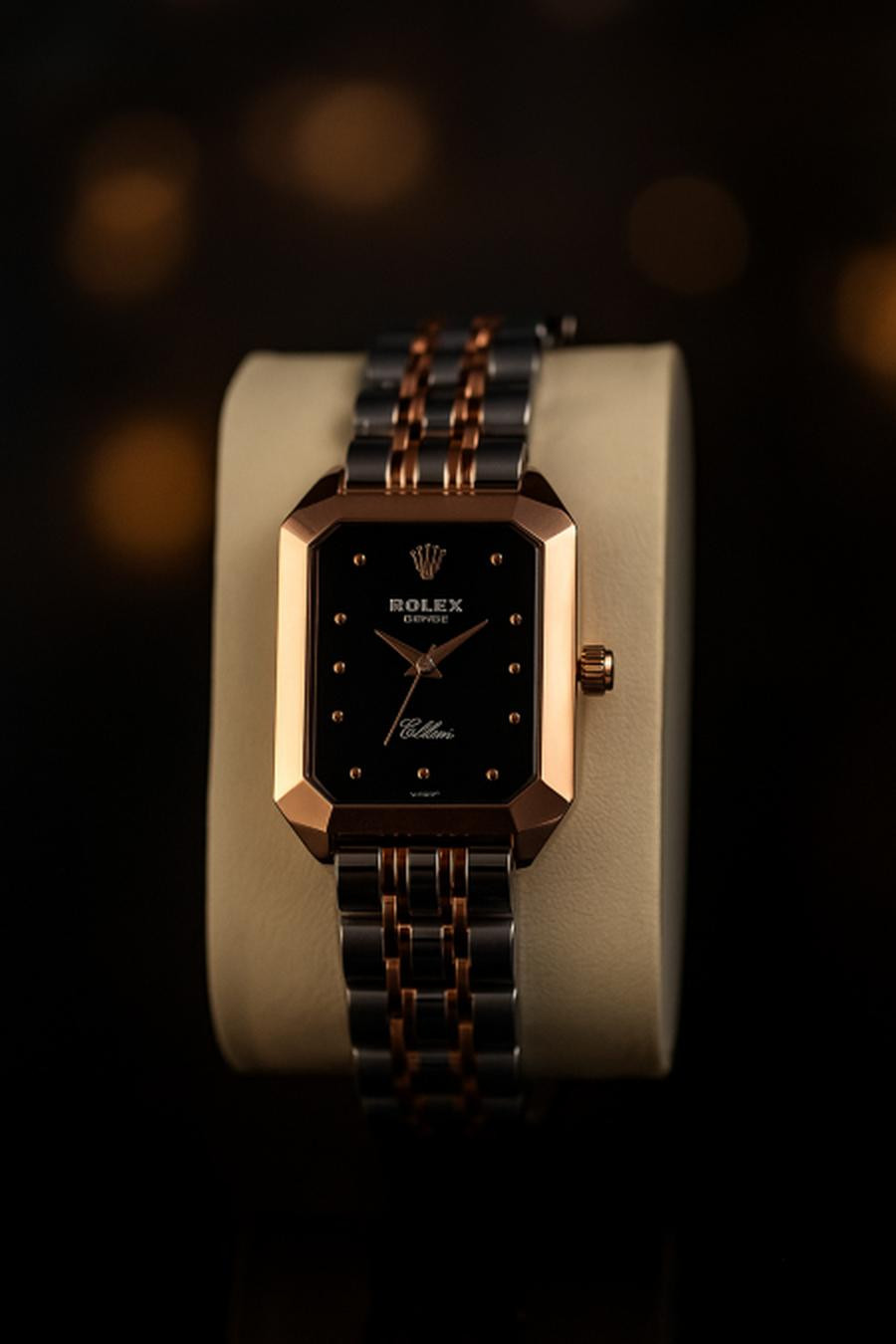 Hardware mix gold and silver black floor