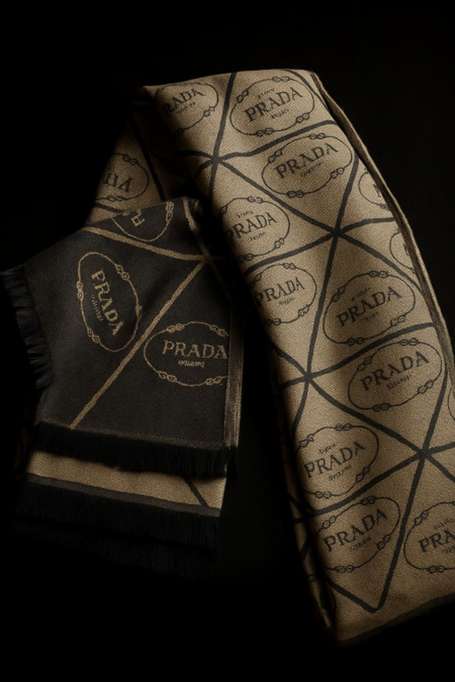 Beige with navy blue