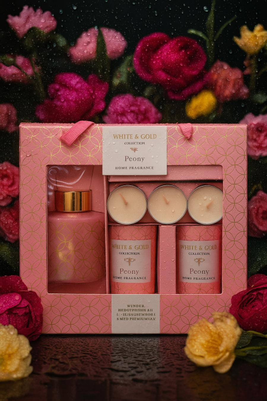 Peonve Air Freshener Package Peony Scent A romantic blend of roses and soft fruit scents