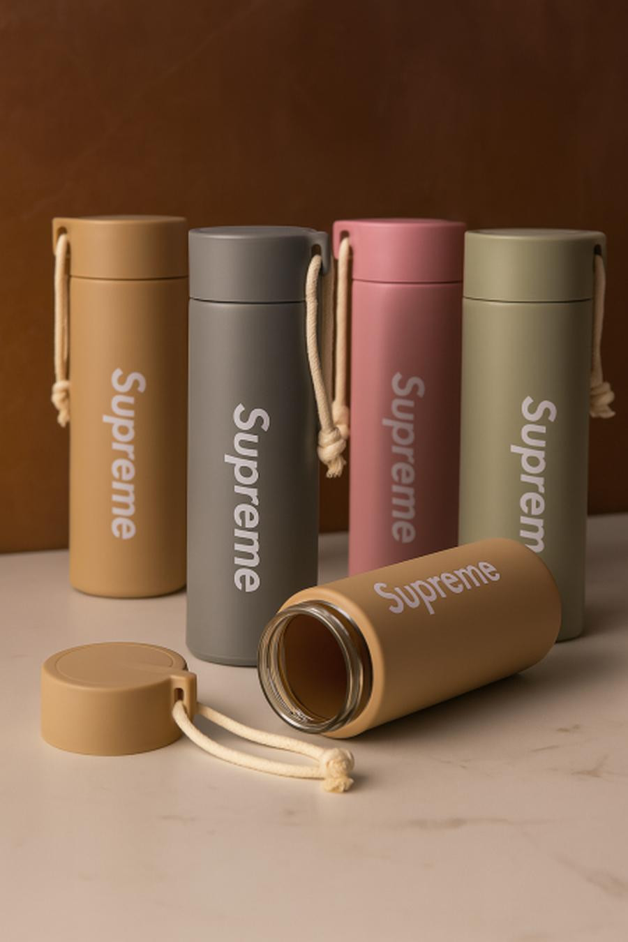 Distinctive glass bottle