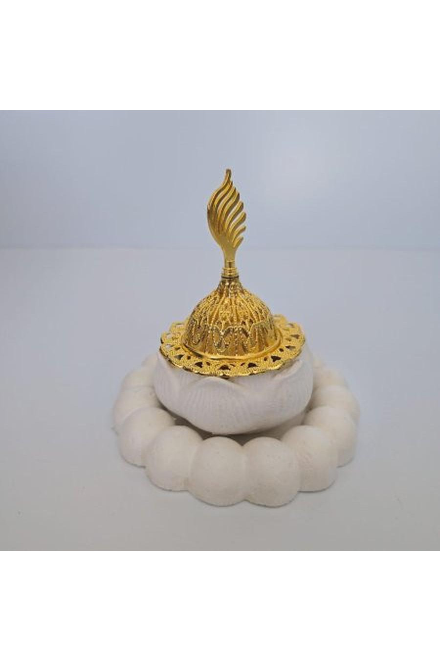 Rose-shaped incense burner