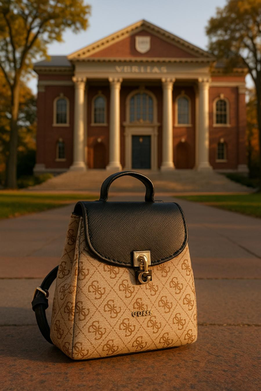 Dark Beige and Black