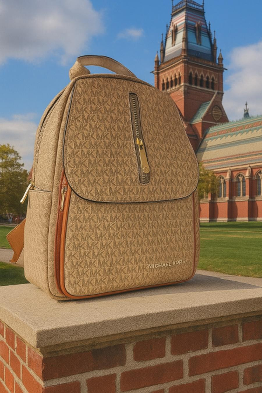 Dark beige and camel