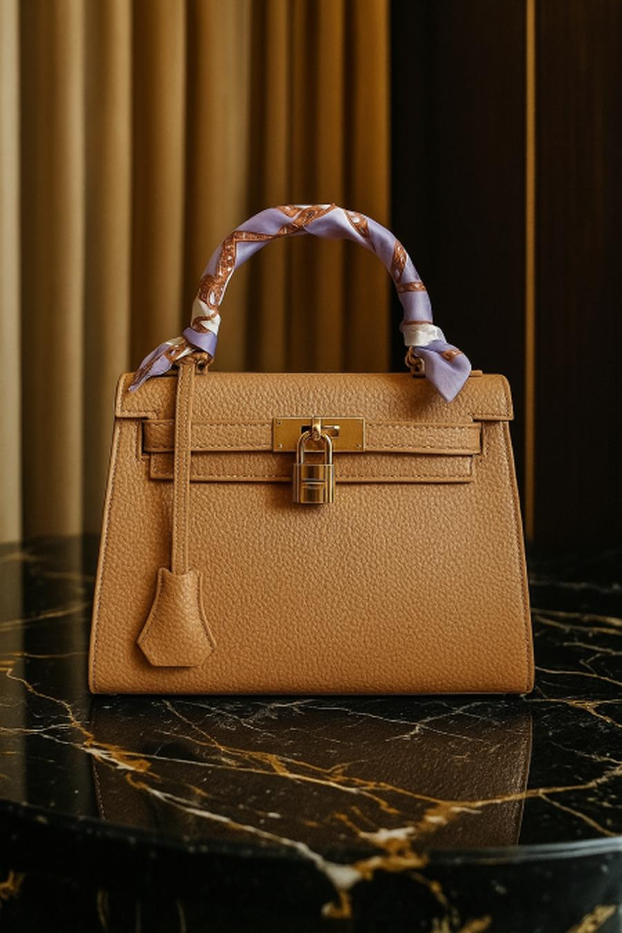 Hermes bag, base 24 cm