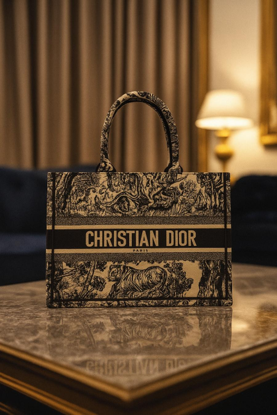 Christian Dior bag, large size, base 40 cm