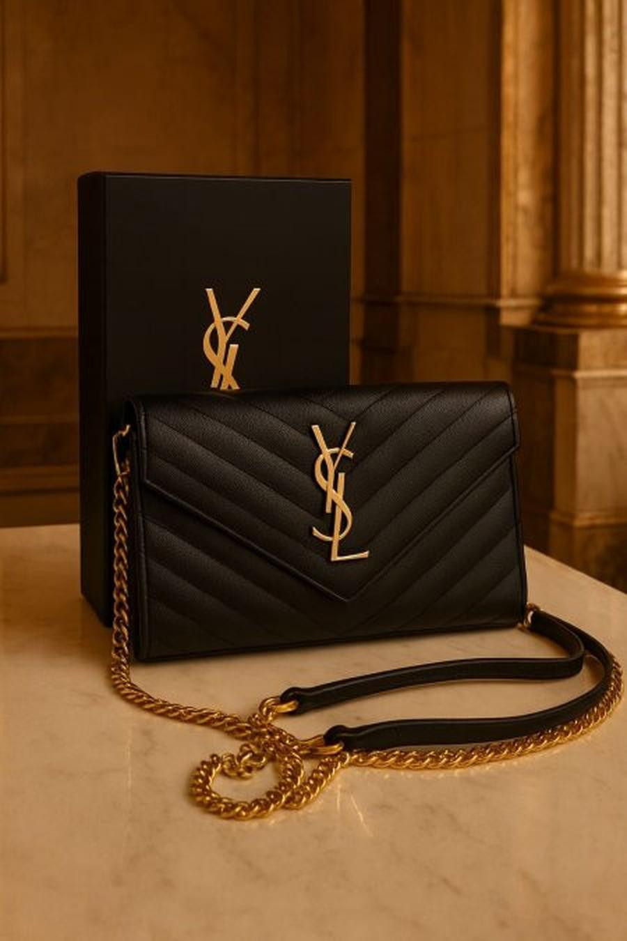 YSL brand bag, small size, crossbody, including box