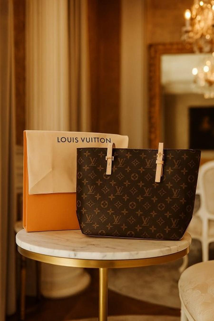 LV bag with box included