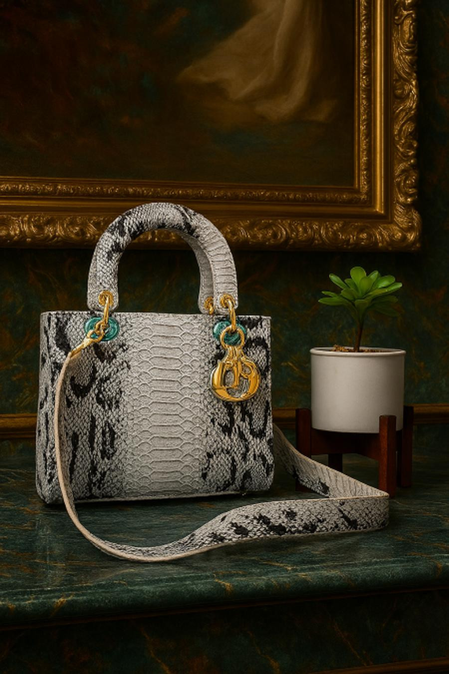 Lady Dior bag base 23 cm