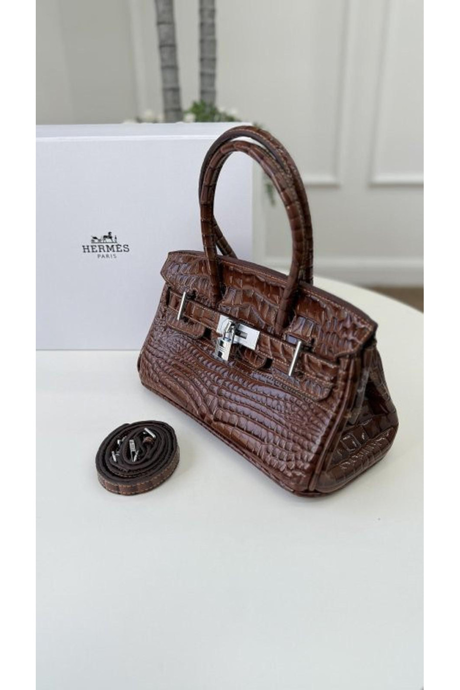 Hermes crocodile leather limited edition bag