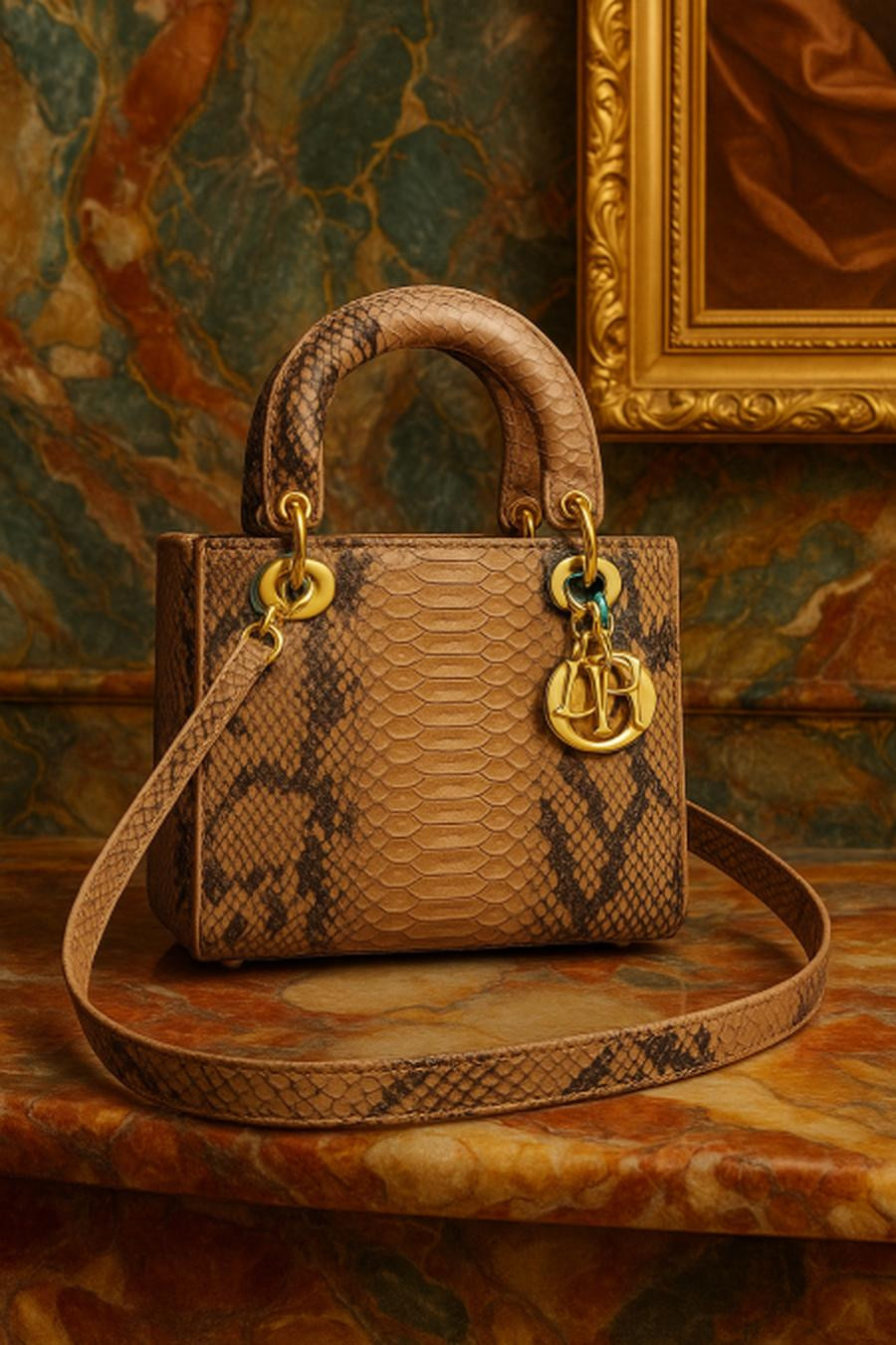 Dark Beige and Black