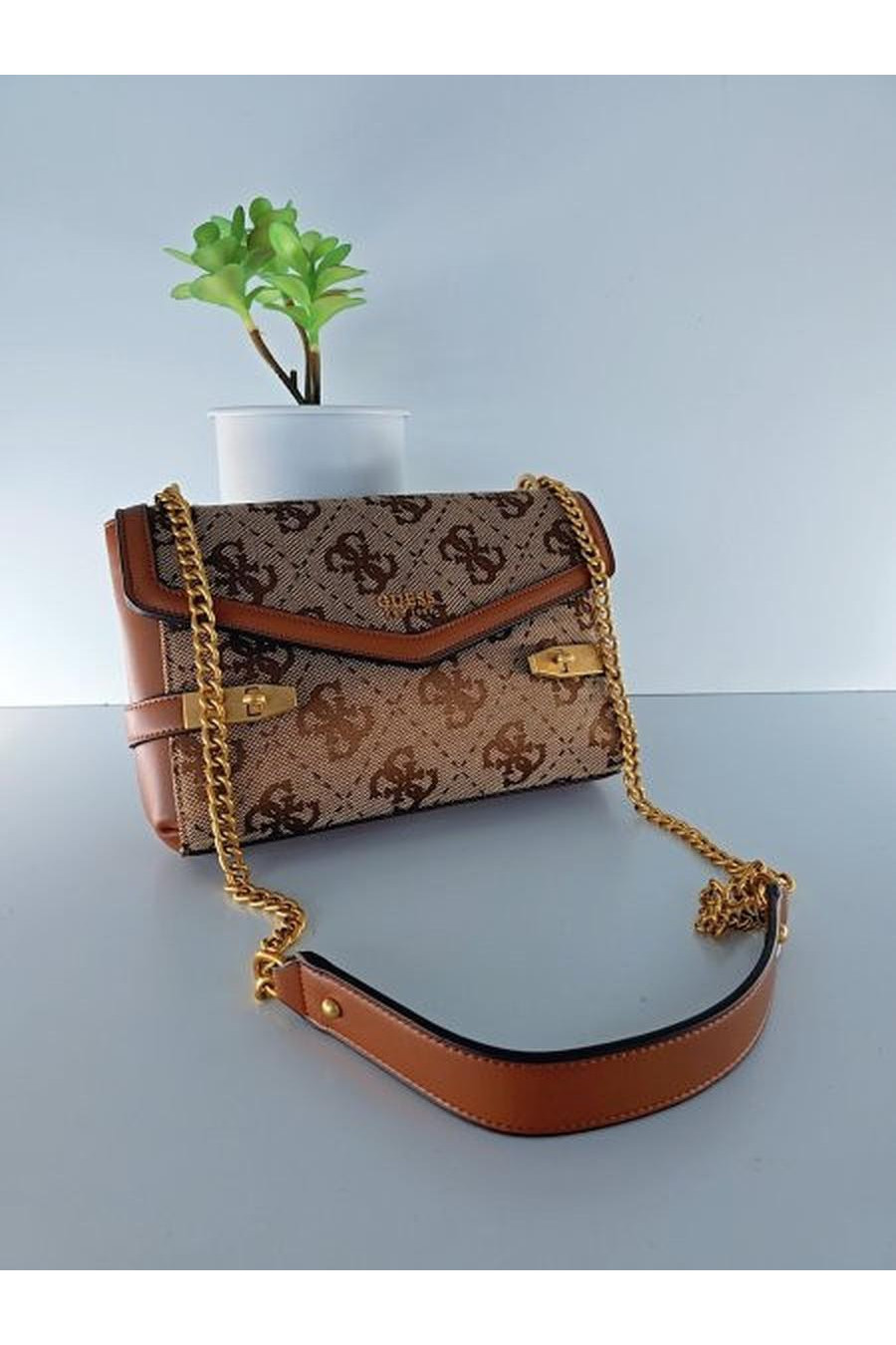 dark beige and brown