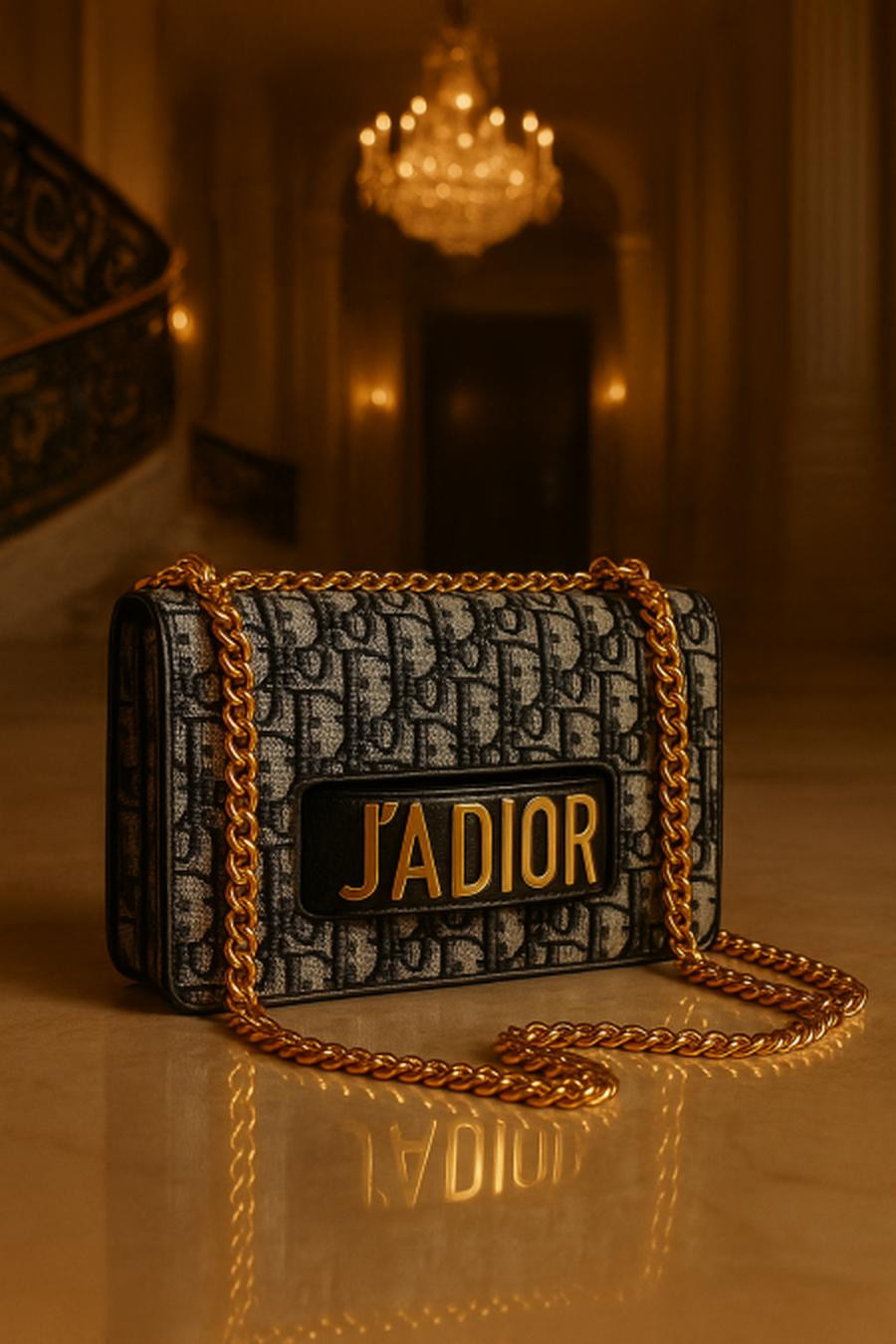 Black with navy blue and skin tone