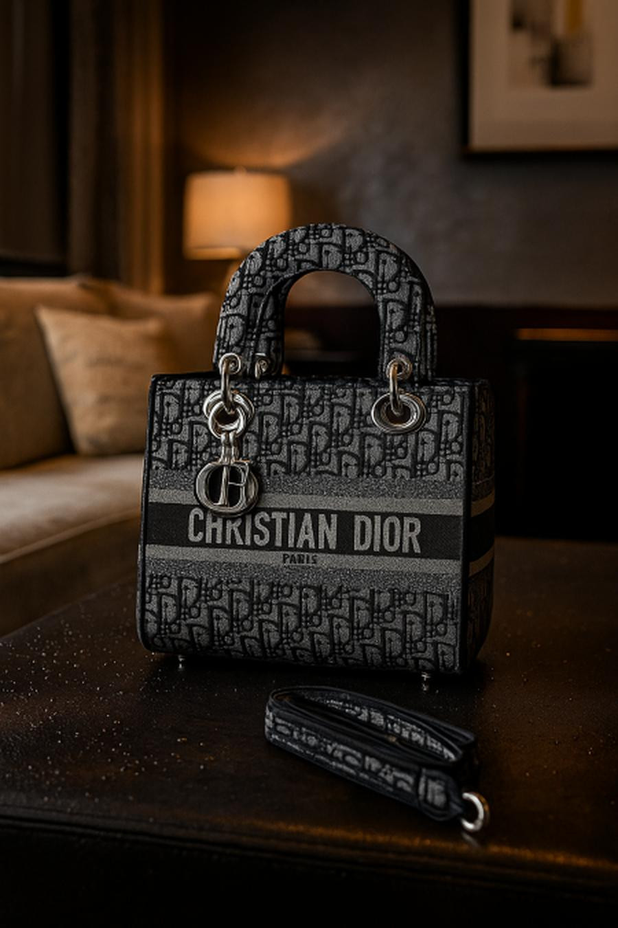 Black logo with dark skin